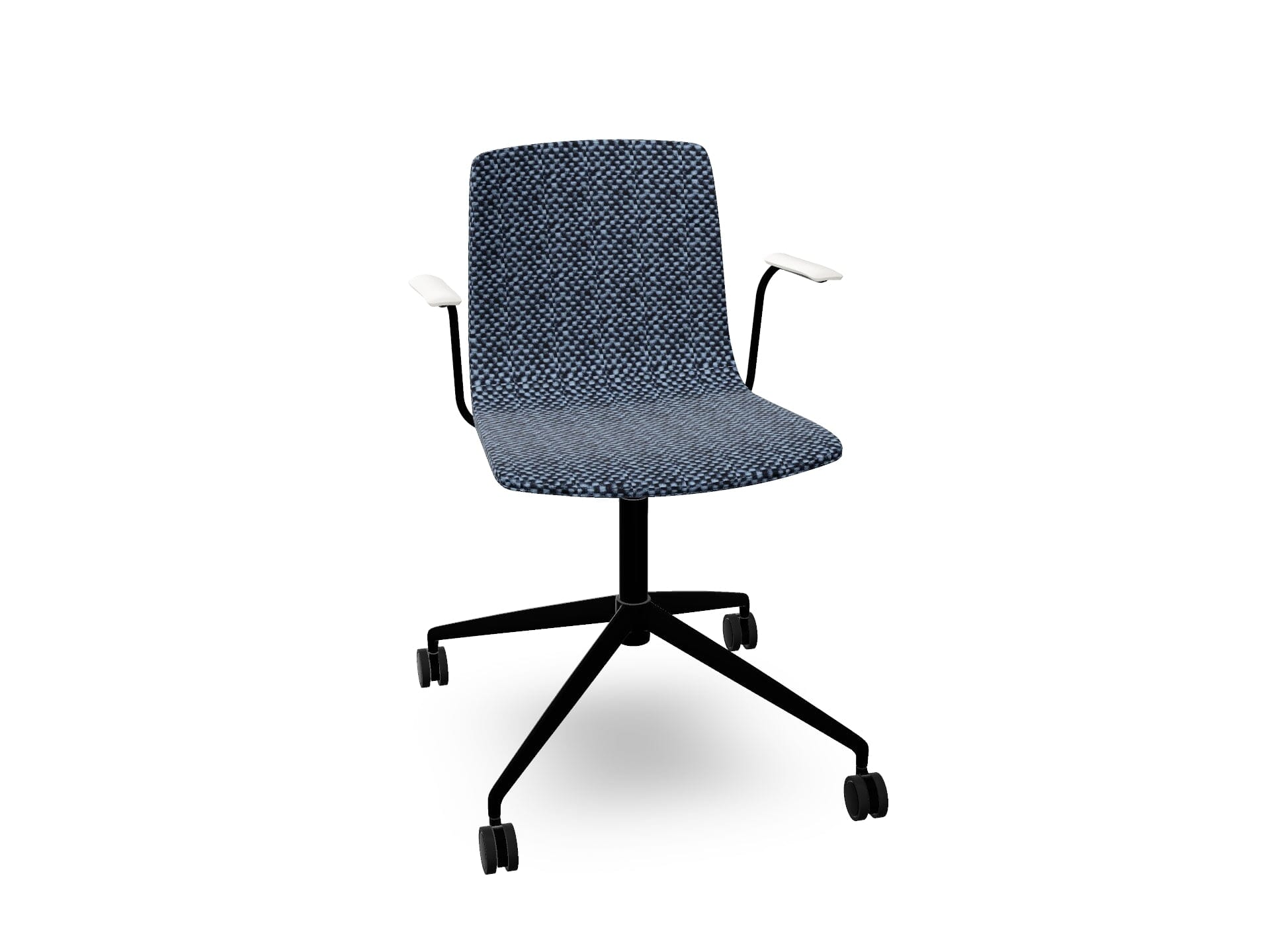 Aava 02 Fixed Trestle Base Chair With Fully Upholstered Chairs Arper 