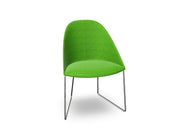 Cila Fully Upholstered Chair With Sled Base Chairs Arper 