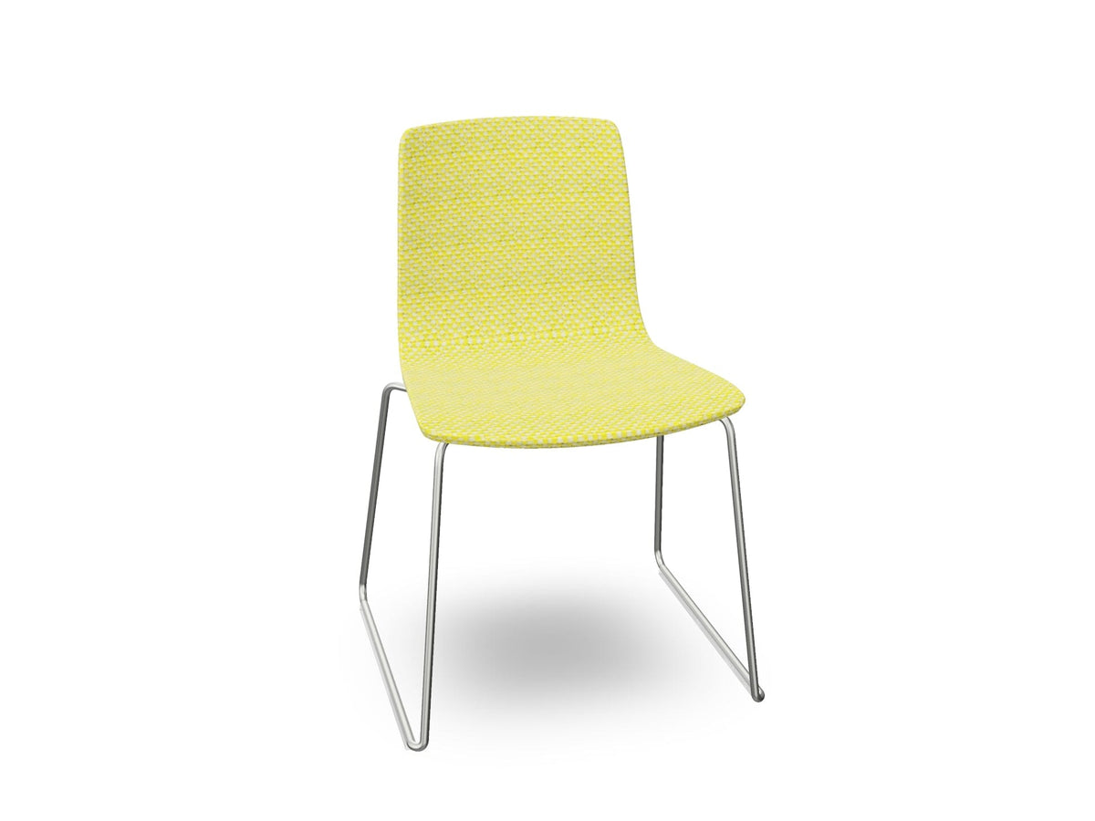 Aava 02 Sled Base Chair With Fully Upholstered Chairs Arper 