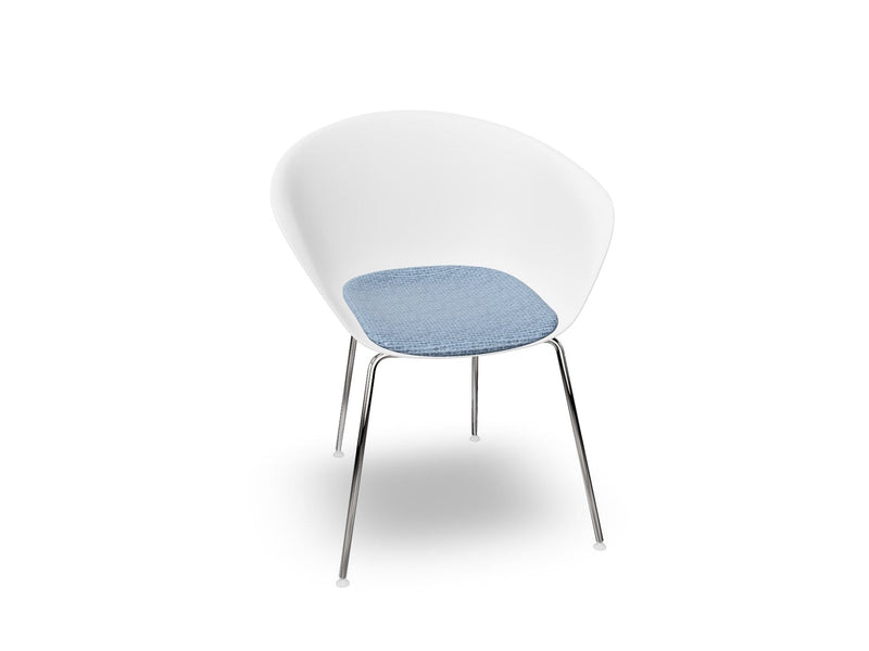 Duna 02 Four Leg Chair With Seat Cushion Chairs Arper 