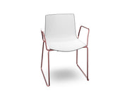 Catifa 46 Polypropylene Bi-Color Sled Base Chair Side/Dining Arper 