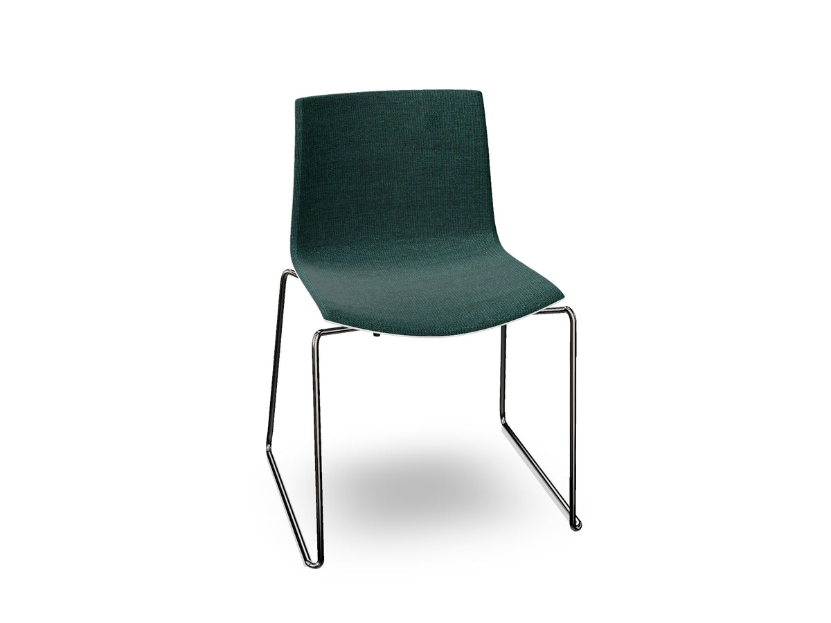 Catifa 46 Sled Base Polypropylene with Front-Face Upholstery