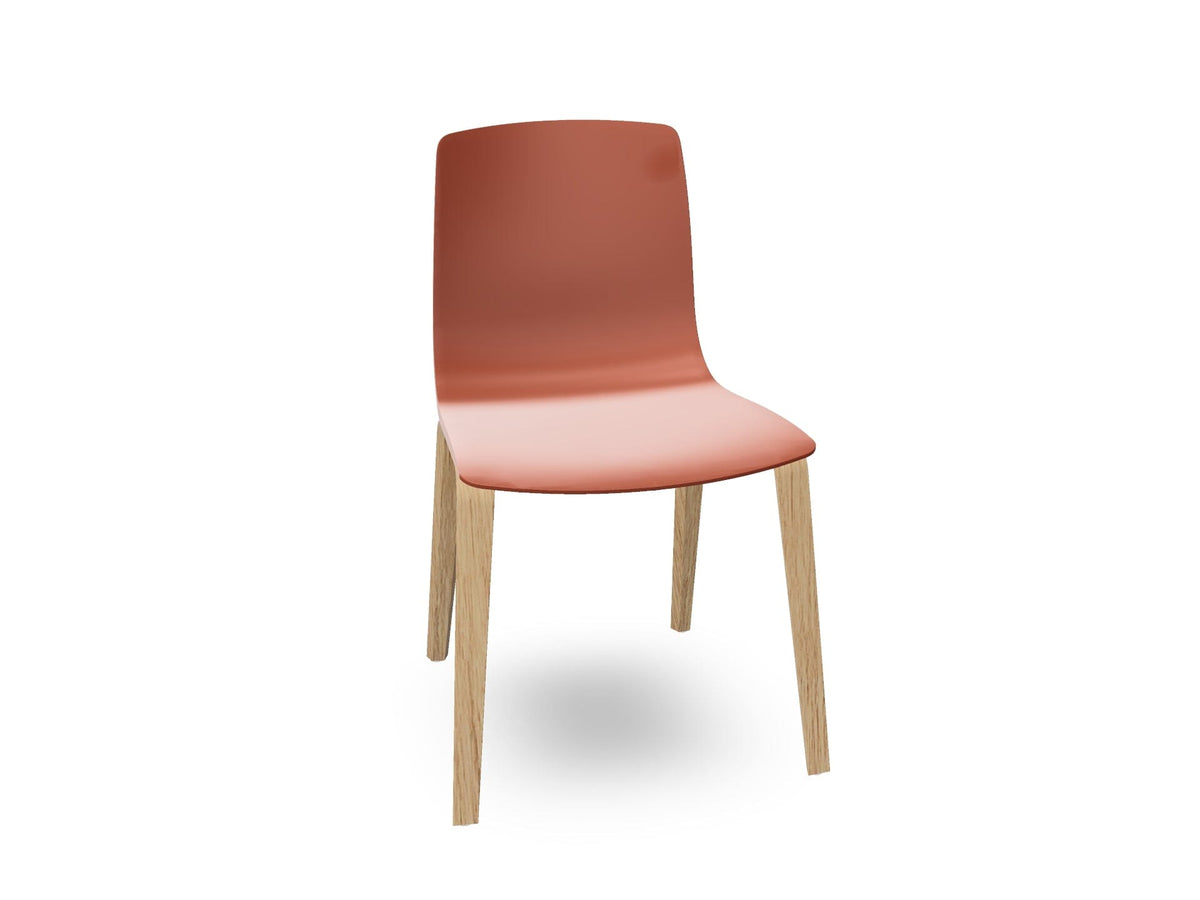 Aava 02-4 Wood Legs Polypropylene Chair Chairs Arper 