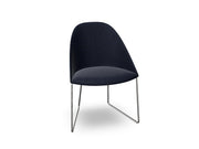 Cila Fully Upholstered Chair With Sled Base Chairs Arper 