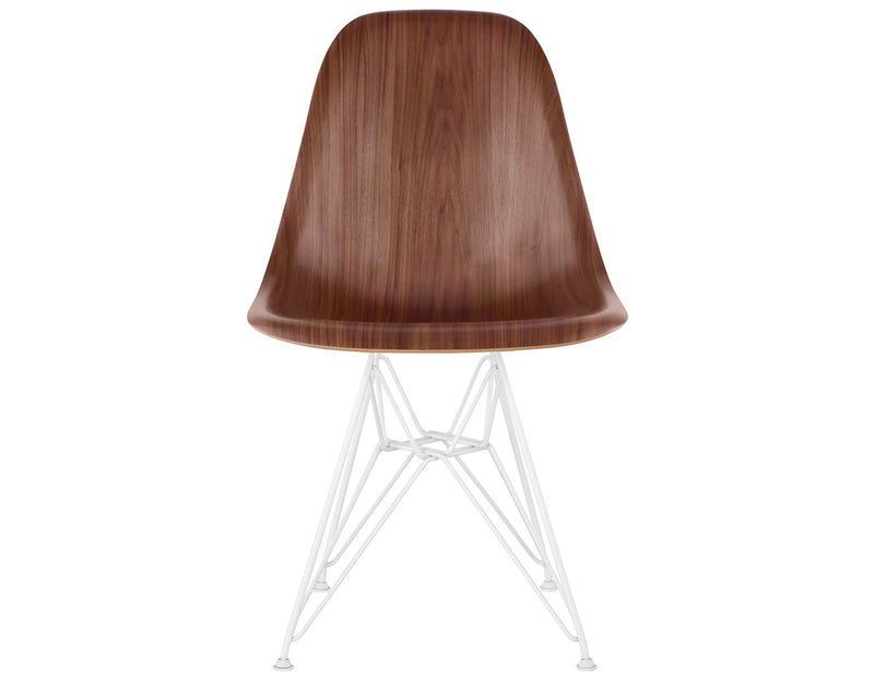 Eames Molded Wood Side Chair with Wire Base