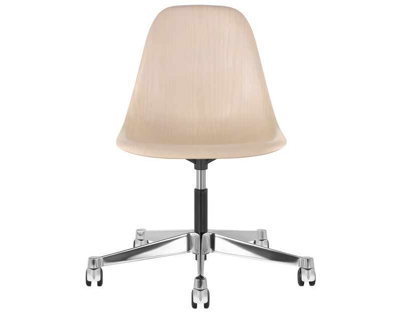 Eames Molded Wood Side Chair with Task Base