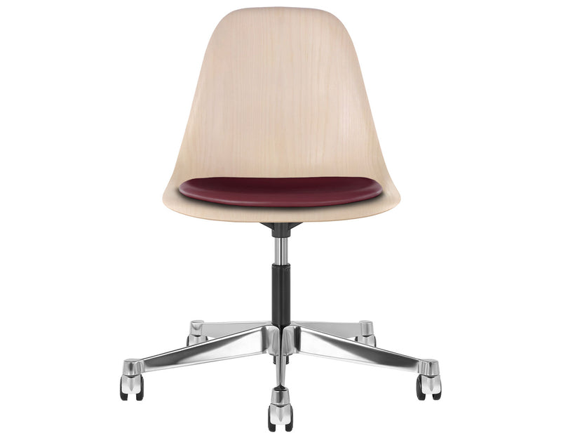 Eames Molded Wood Side Chair with Task Base