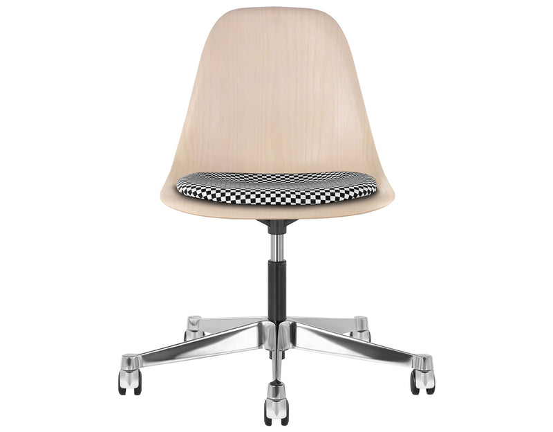 Eames Molded Wood Side Chair with Task Base