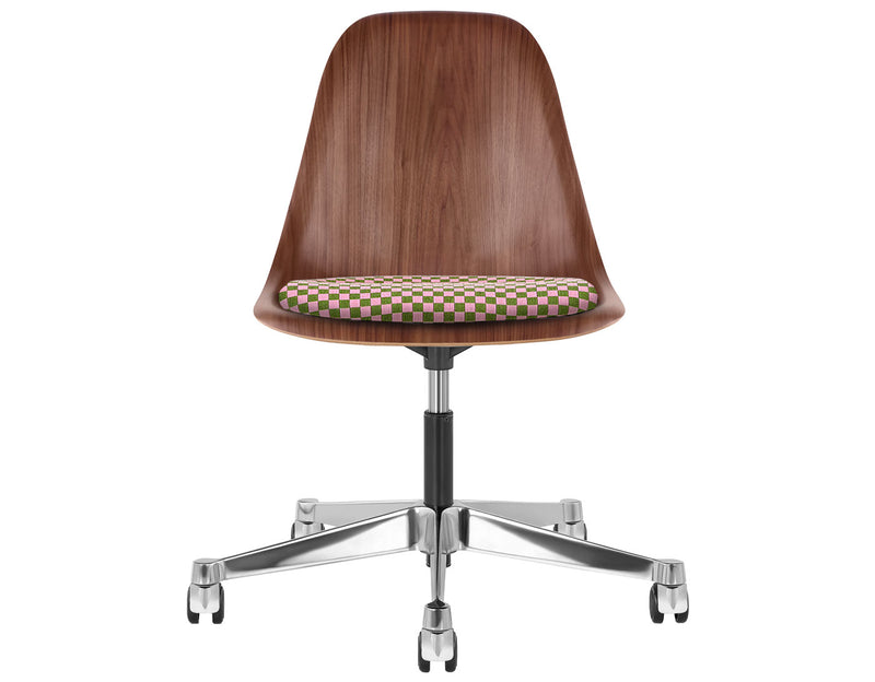 Eames Molded Wood Side Chair with Task Base