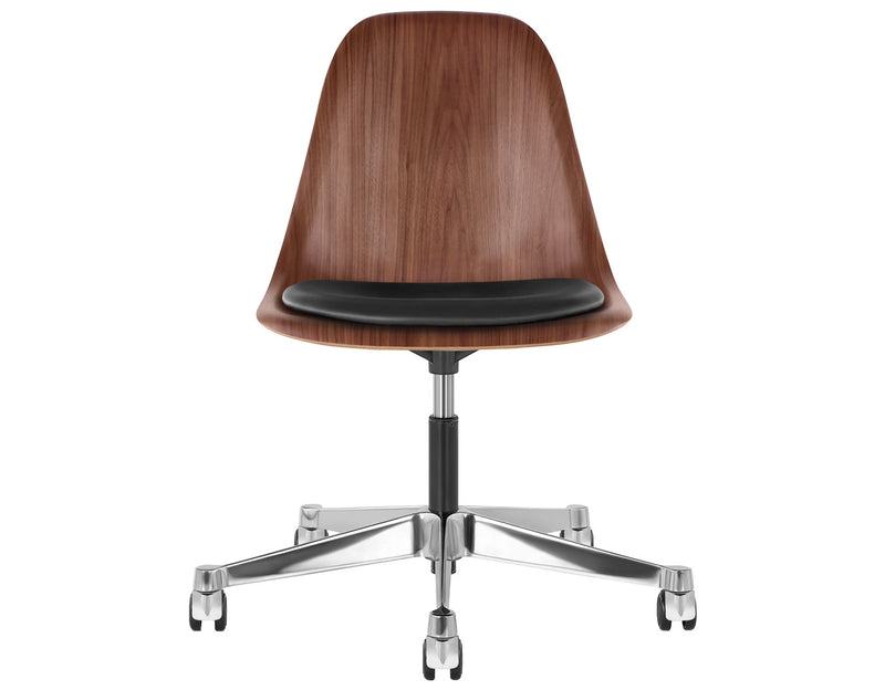 Eames Molded Wood Side Chair with Task Base