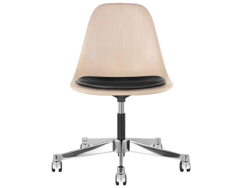 Eames Molded Wood Side Chair with Task Base