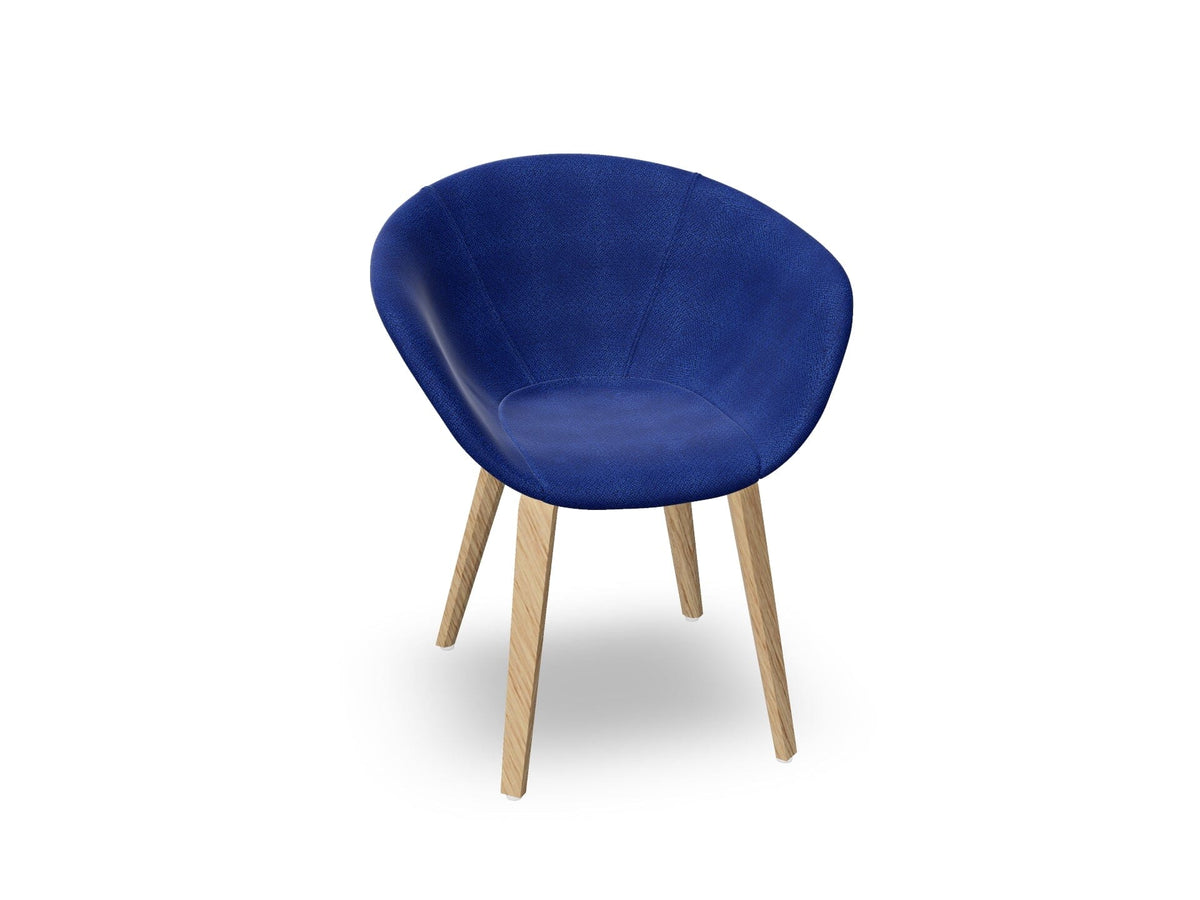 Duna 02 Wood Leg Chair With Full Upholstery Chairs Arper 
