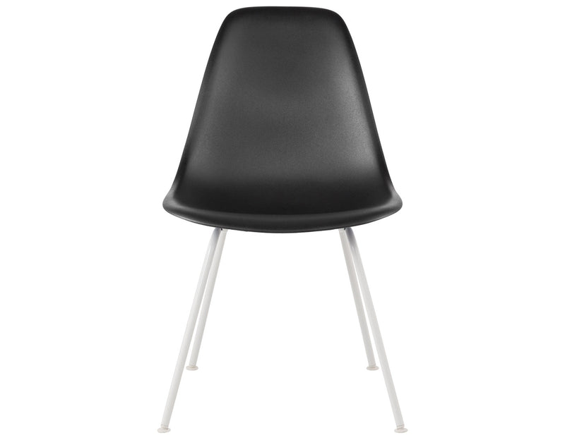 Eames Molded Plastic Side Chair with 4-Leg Base