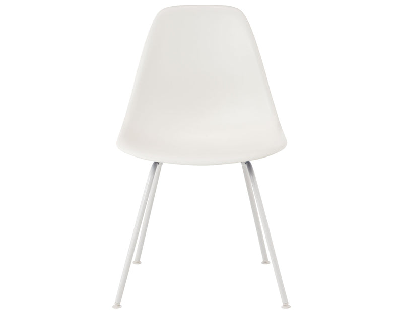 Eames Molded Plastic Side Chair with 4-Leg Base