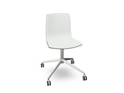 Aava 02 Fixed Trestle Base Wood Chair With Front Upholstery Chairs Arper 