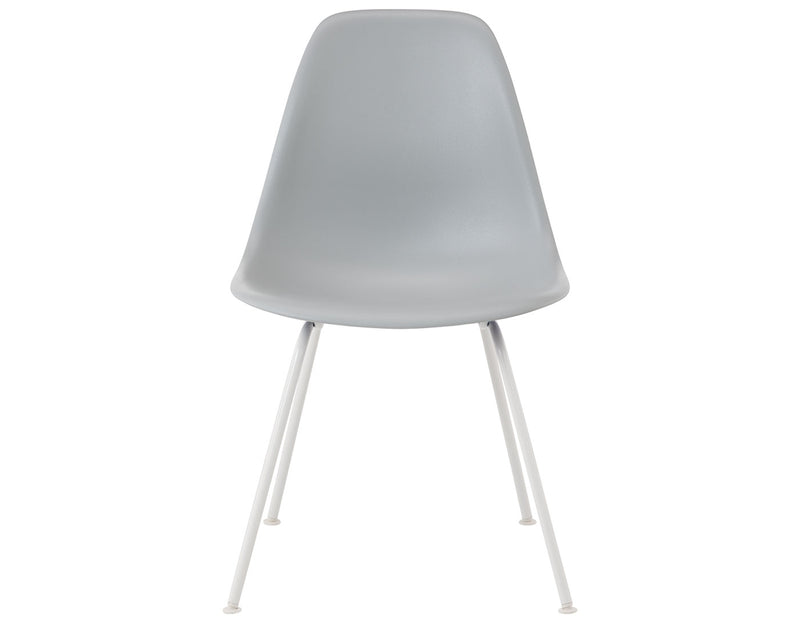Eames Molded Plastic Side Chair with 4-Leg Base