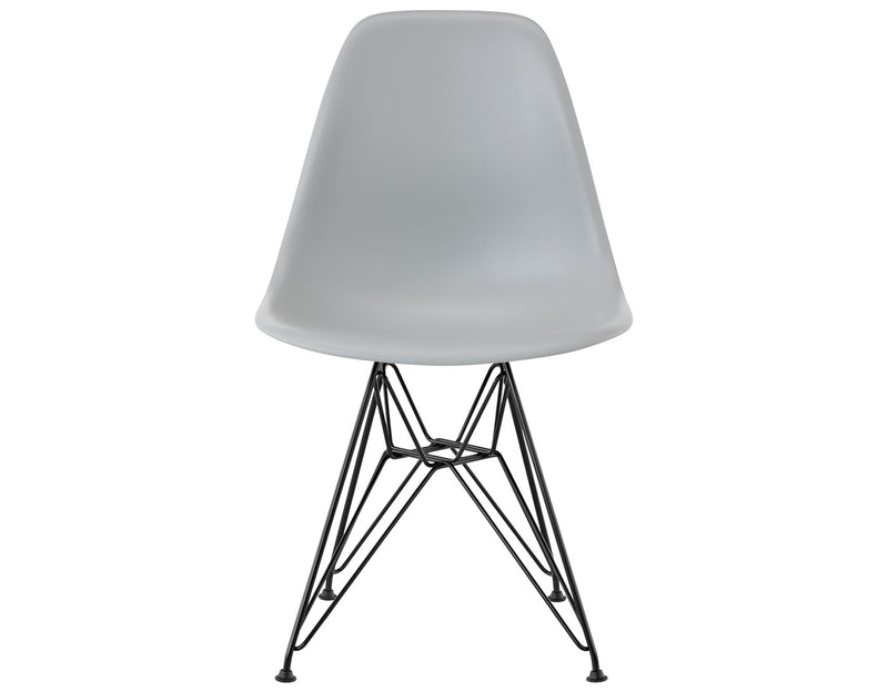 Eames Molded Plastic Side Chair with Wire Base