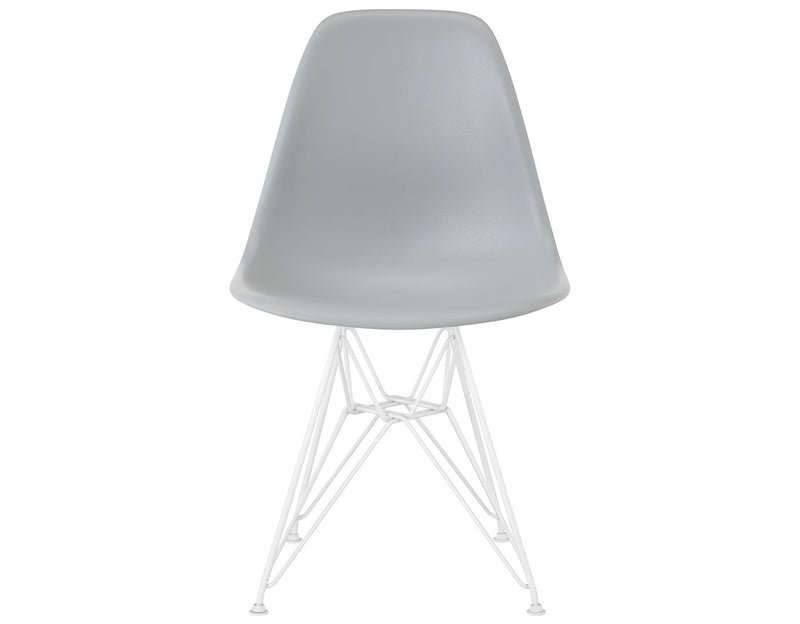 Eames Molded Plastic Side Chair with Wire Base