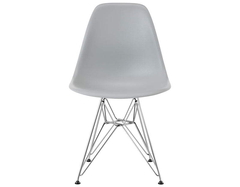 Eames Molded Plastic Side Chair with Wire Base