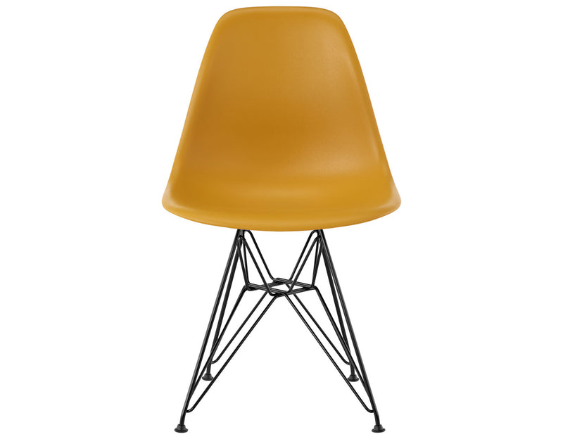 Eames Molded Plastic Side Chair with Wire Base