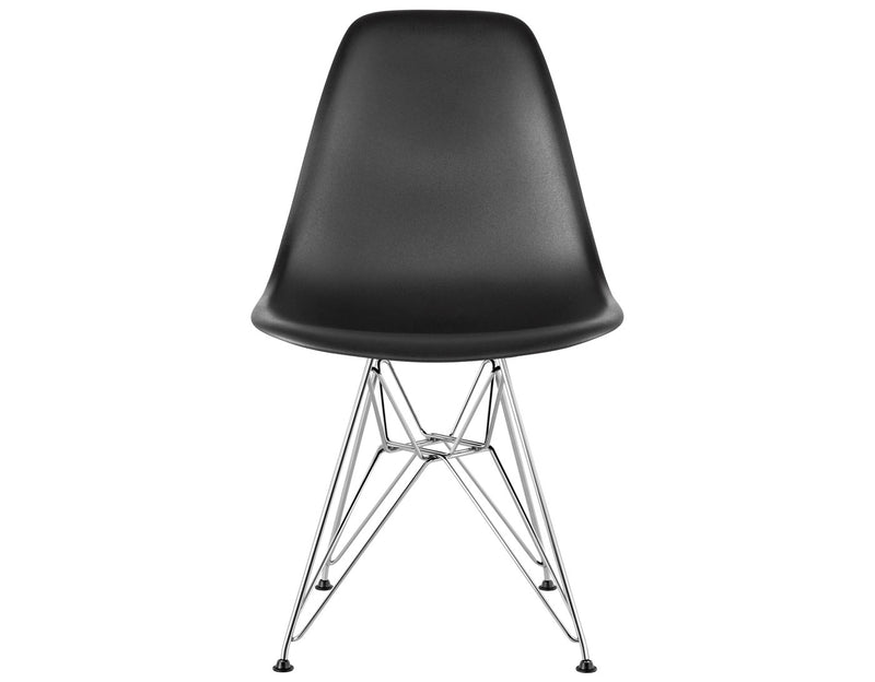 Eames Molded Plastic Side Chair with Wire Base