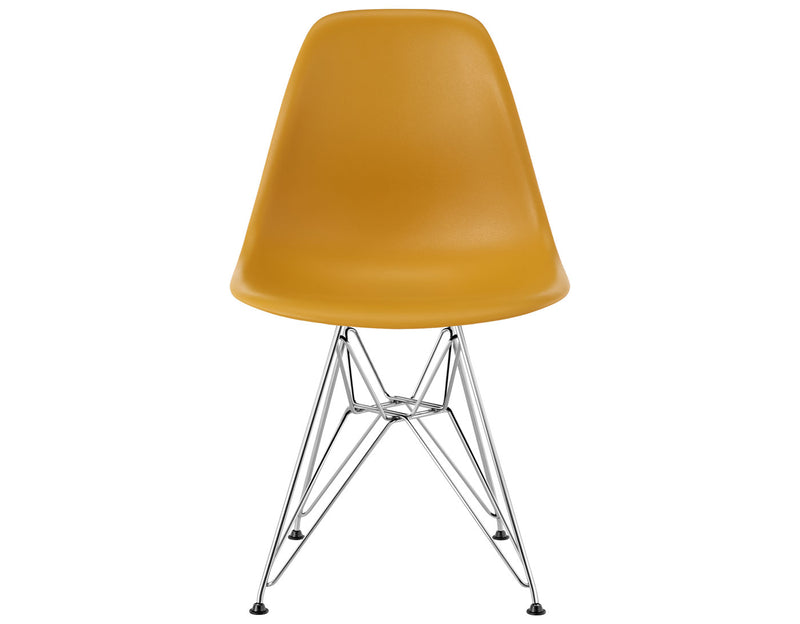 Eames Molded Plastic Side Chair with Wire Base