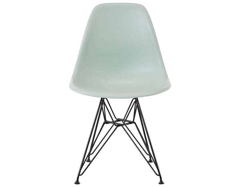 Eames Molded Plastic Side Chair with Wire Base