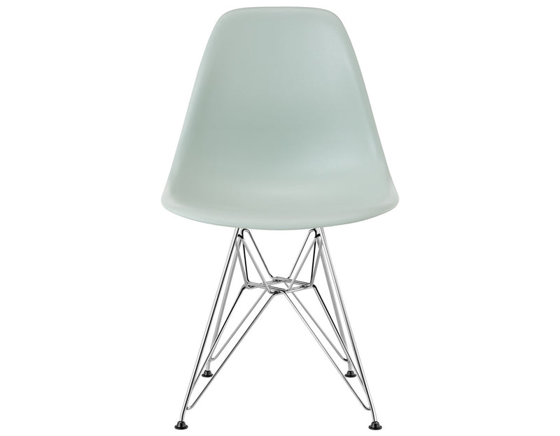 Eames Molded Plastic Side Chair with Wire Base