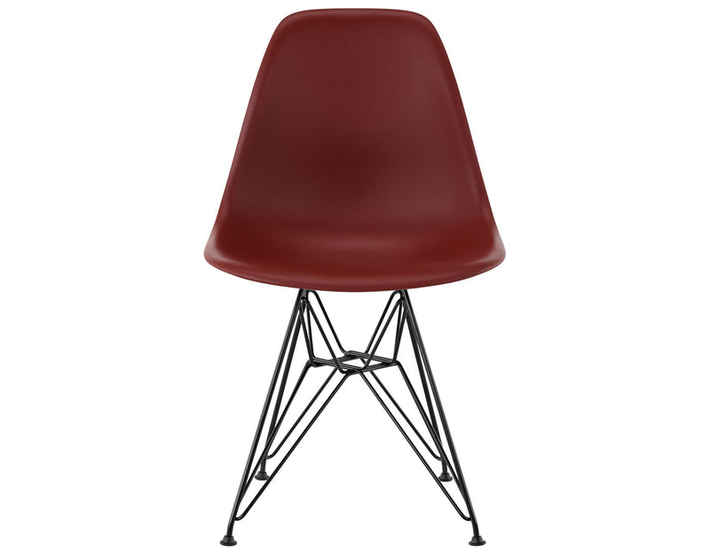 Eames Molded Plastic Side Chair with Wire Base