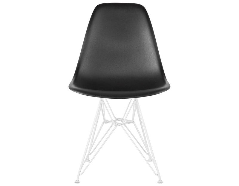Eames Molded Plastic Side Chair with Wire Base
