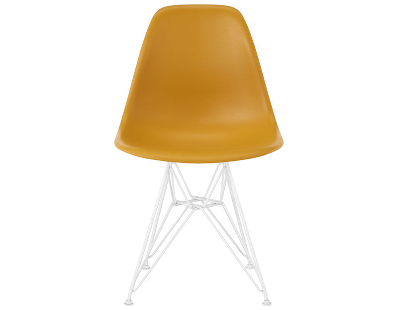 Eames Molded Plastic Side Chair with Wire Base
