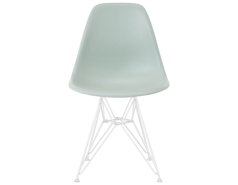 Eames Molded Plastic Side Chair with Wire Base