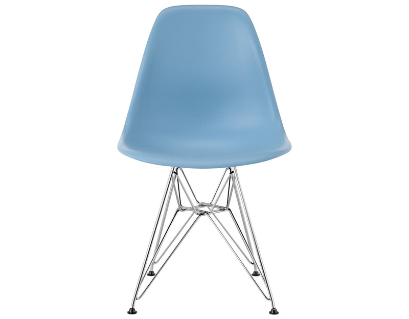 Eames Molded Plastic Side Chair with Wire Base
