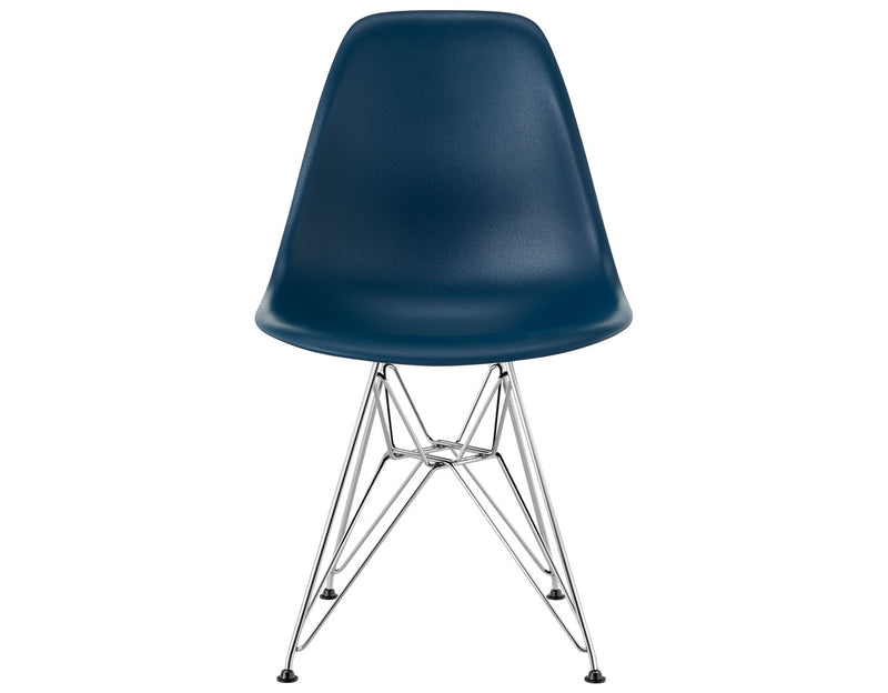 Eames Molded Plastic Side Chair with Wire Base
