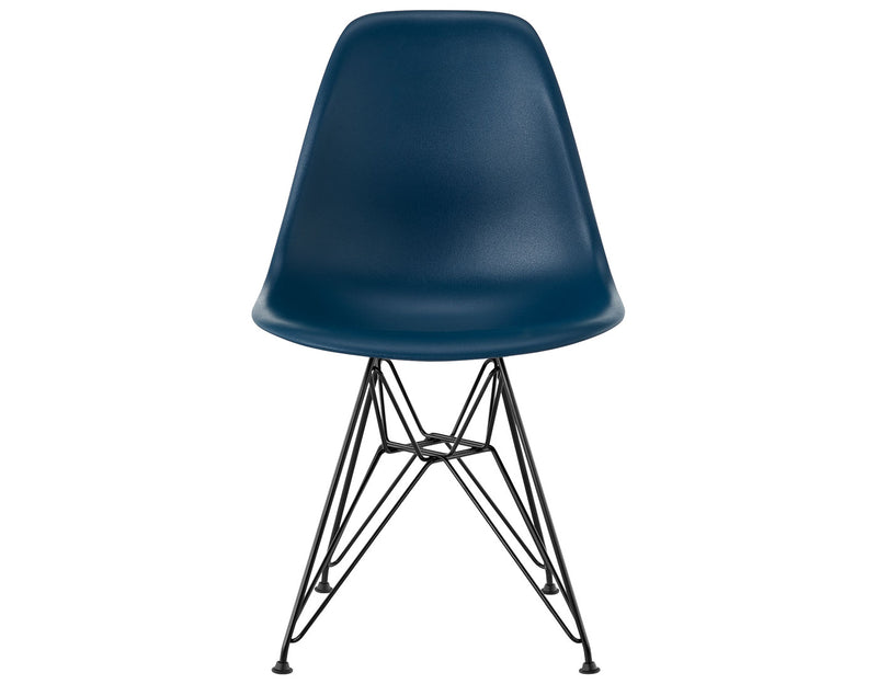 Eames Molded Plastic Side Chair with Wire Base