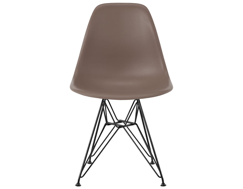 Eames Molded Plastic Side Chair with Wire Base