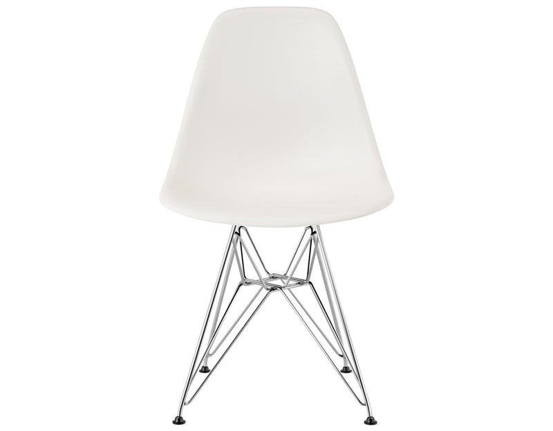 Eames Molded Plastic Side Chair with Wire Base