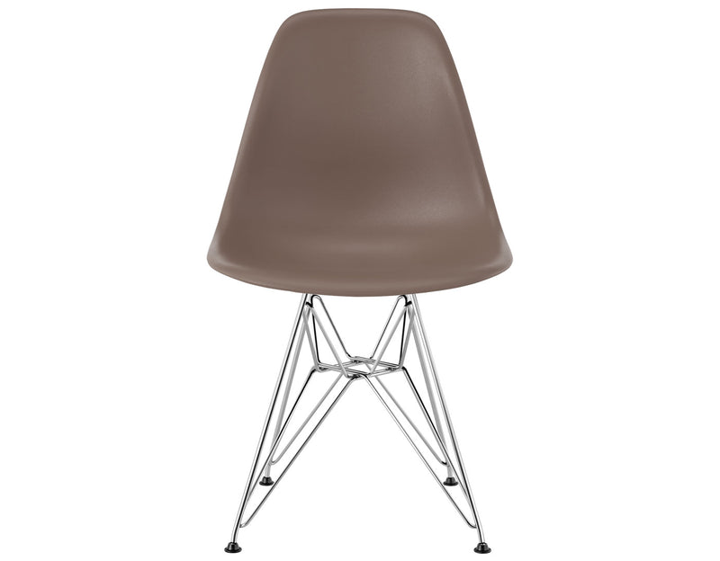 Eames Molded Plastic Side Chair with Wire Base
