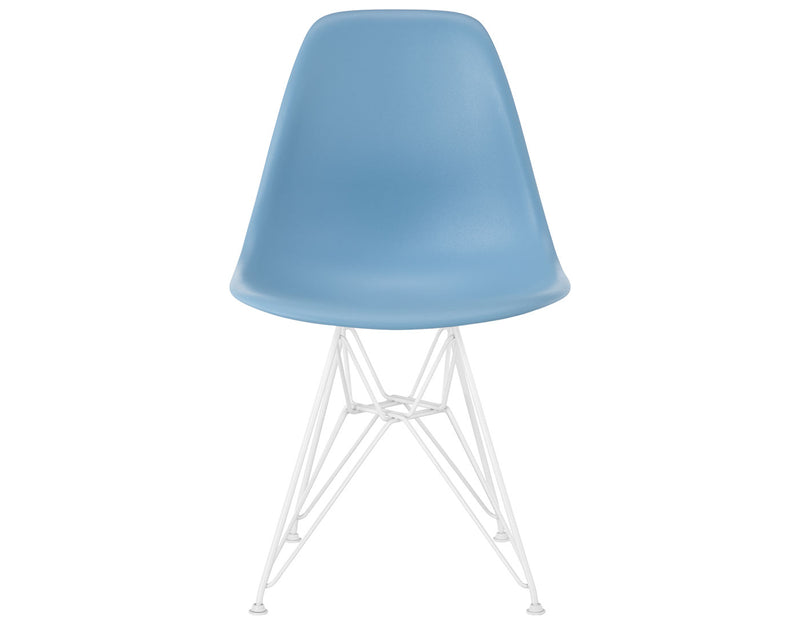 Eames Molded Plastic Side Chair with Wire Base