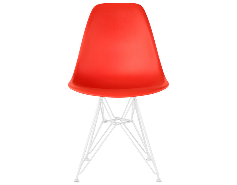 Eames Molded Plastic Side Chair with Wire Base