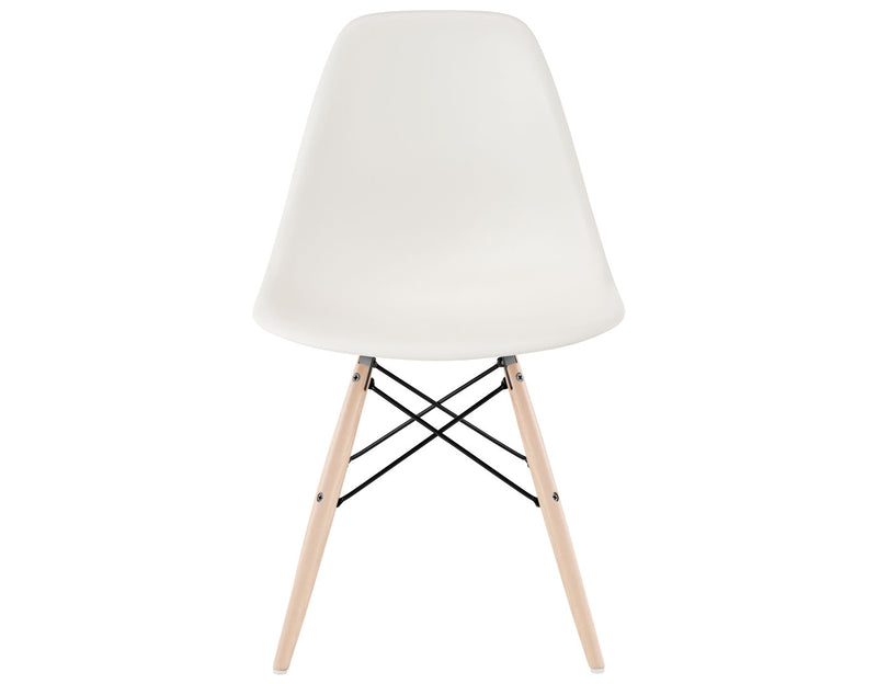 Eames Molded Plastic Side Chair with Dowel Base