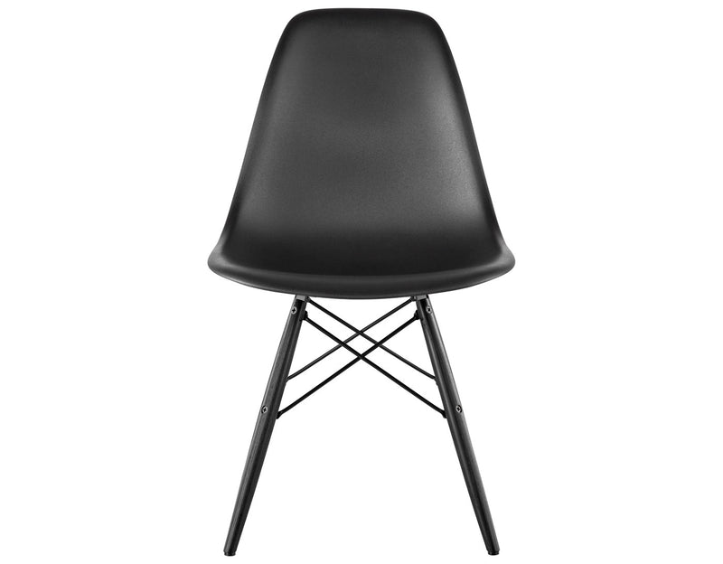 Eames Molded Plastic Side Chair with Dowel Base