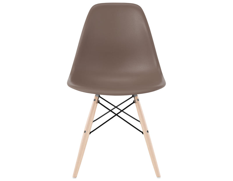Eames Molded Plastic Side Chair with Dowel Base