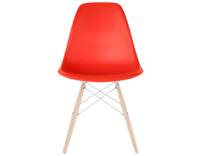 Eames Molded Plastic Side Chair with Dowel Base