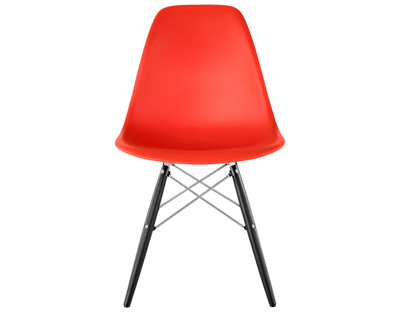 Eames Molded Plastic Side Chair with Dowel Base