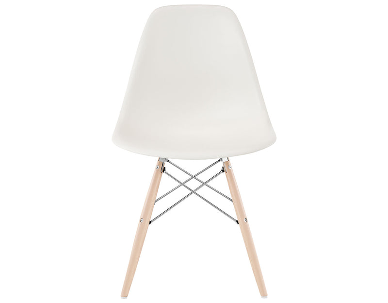 Eames Molded Plastic Side Chair with Dowel Base
