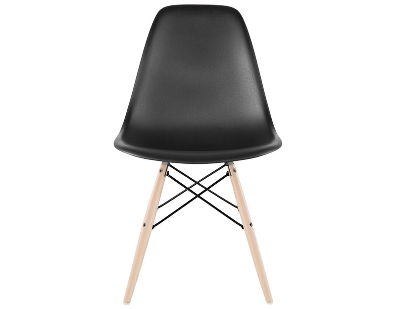 Eames Molded Plastic Side Chair with Dowel Base