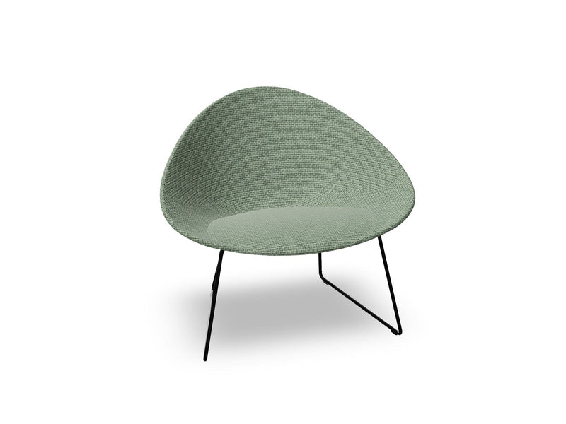Adell Sled Base Lounge Chair With Fully Upholstered lounge chair Arper 
