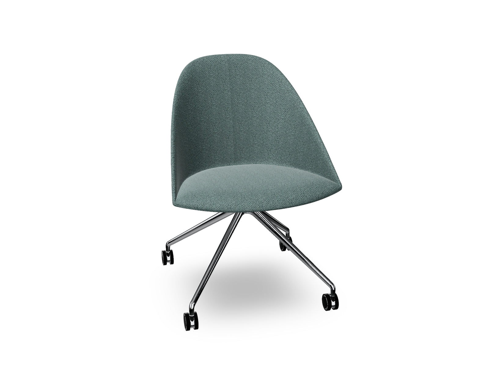 Cila Fully Upholtered Chair With Fixed Trestle Base