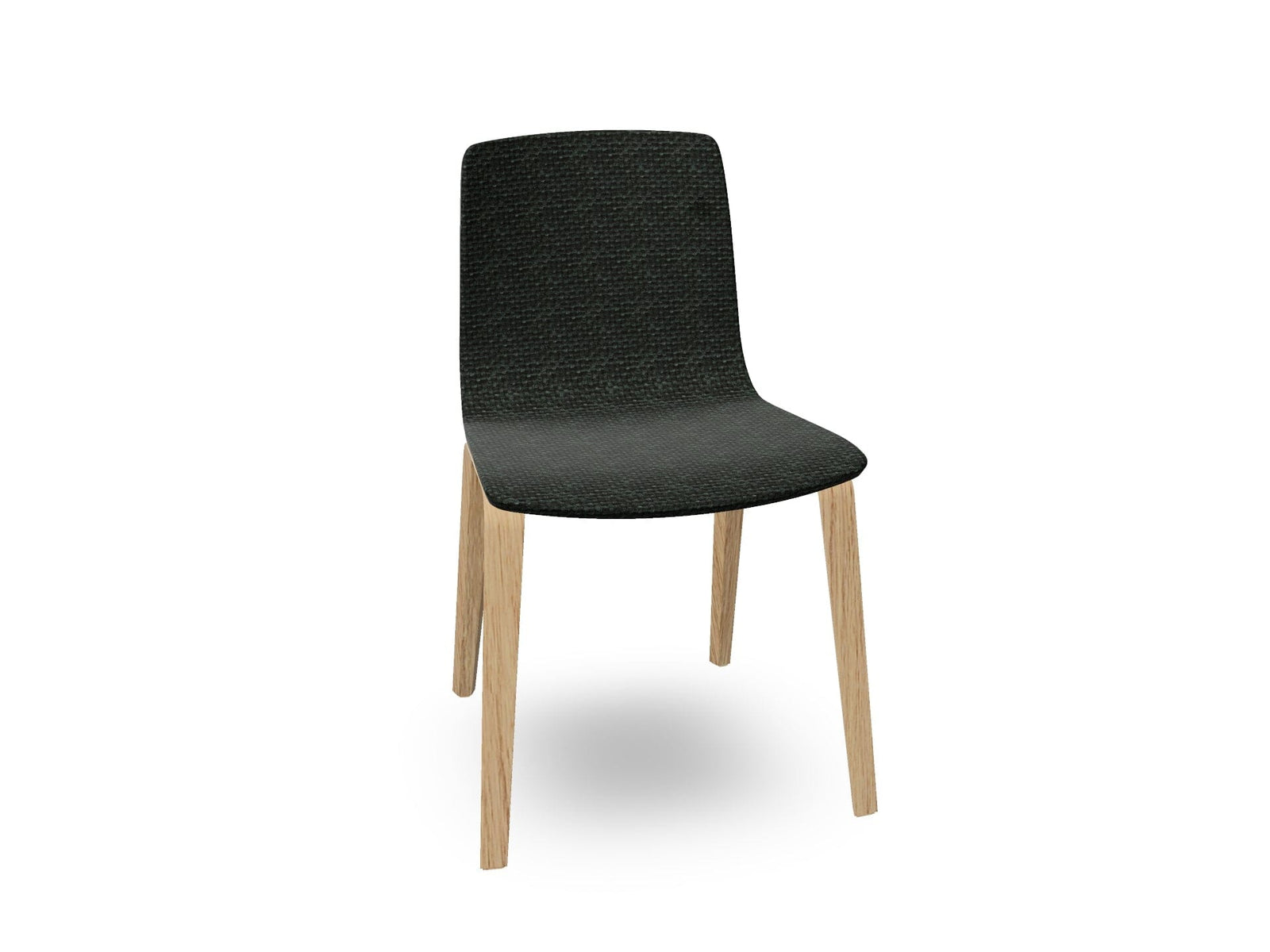 Aava 02-4 Wood Legs Chair With Fully Upholstered Chairs Arper 